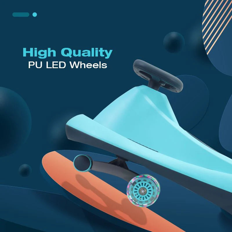 Iya Iya Drift Swing Car - Inbuilt Music, Scratch Free PU Led Wheels