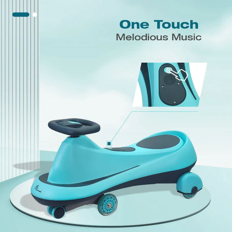 Iya Iya Drift Swing Car - Inbuilt Music, Scratch Free PU Led Wheels