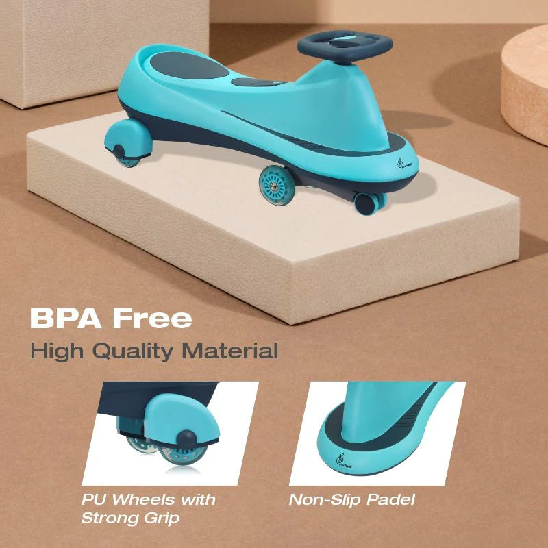 Iya Iya Drift Swing Car - Inbuilt Music, Scratch Free PU Led Wheels