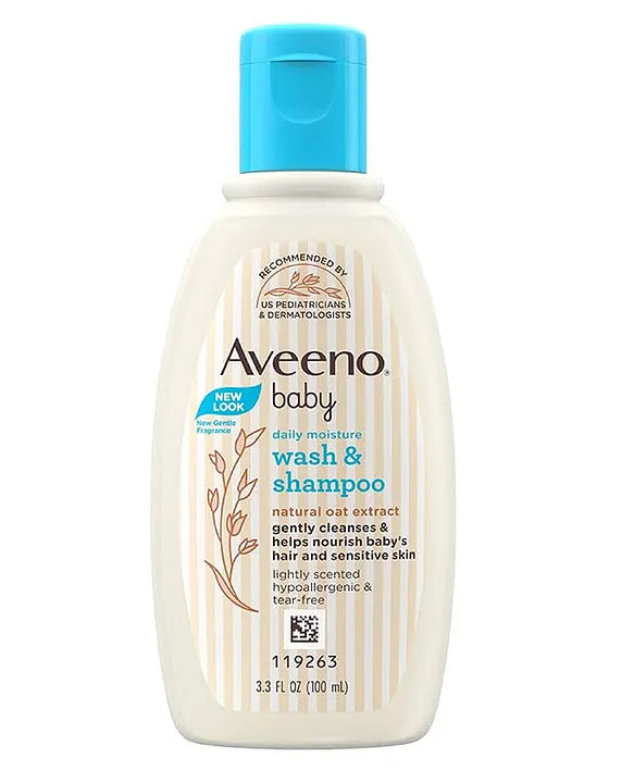 Aveeno Baby Daily Moisture Body Wash & Shampoo (100ml)