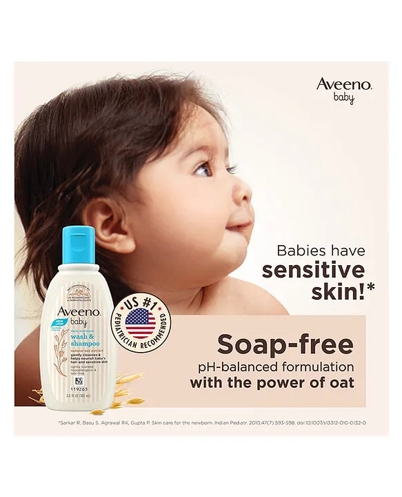 Aveeno Baby Daily Moisture Body Wash & Shampoo (100ml)