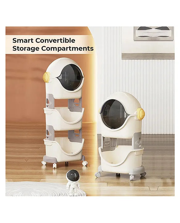 R for Rabbit Little Genius Astro Organizer for Kids Toys/Books And Baby Clothes Wardrobe