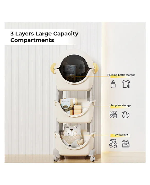 R for Rabbit Little Genius Astro Organizer for Kids Toys/Books And Baby Clothes Wardrobe