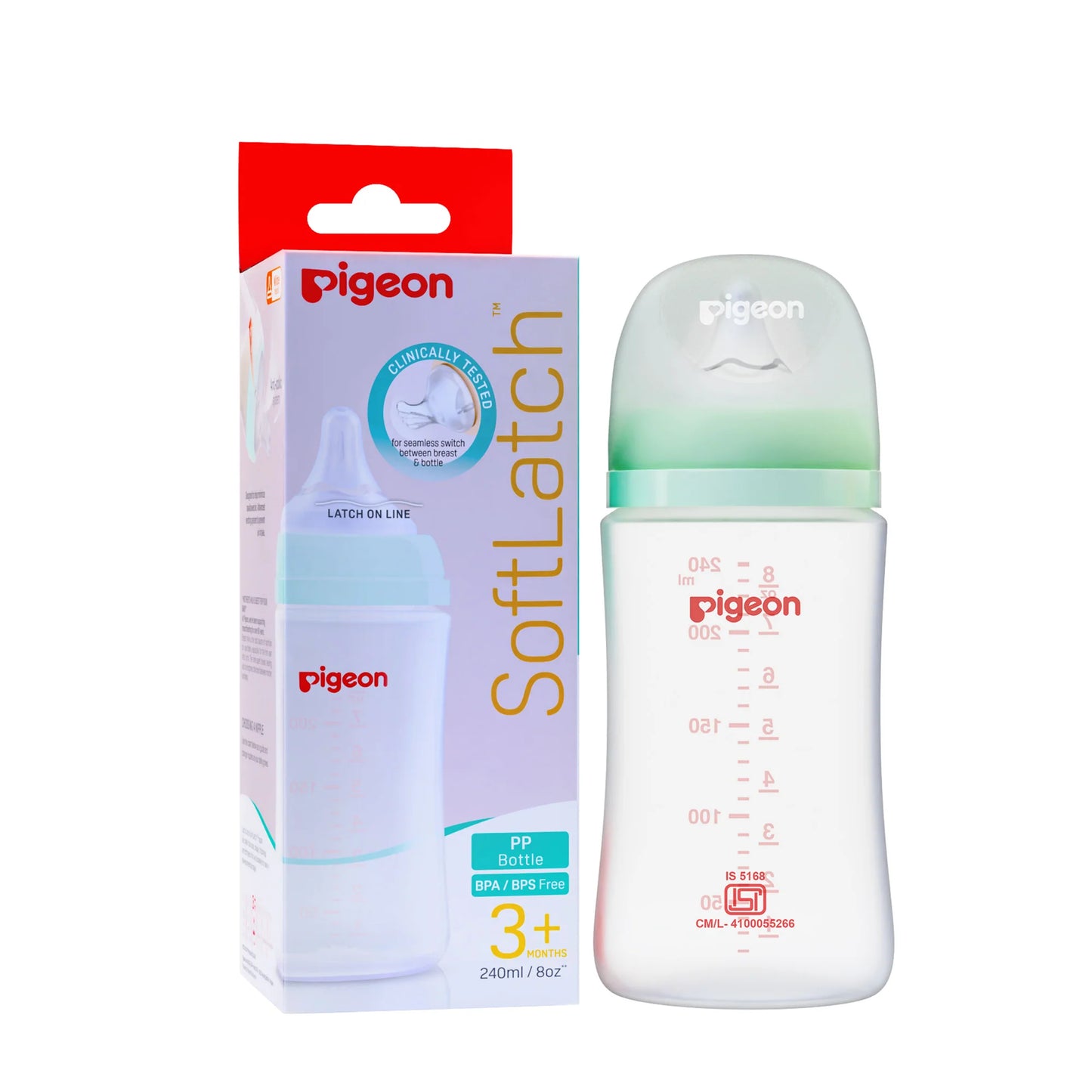 Pigeon Softlach Feeding Bottle 240ml (3m+)