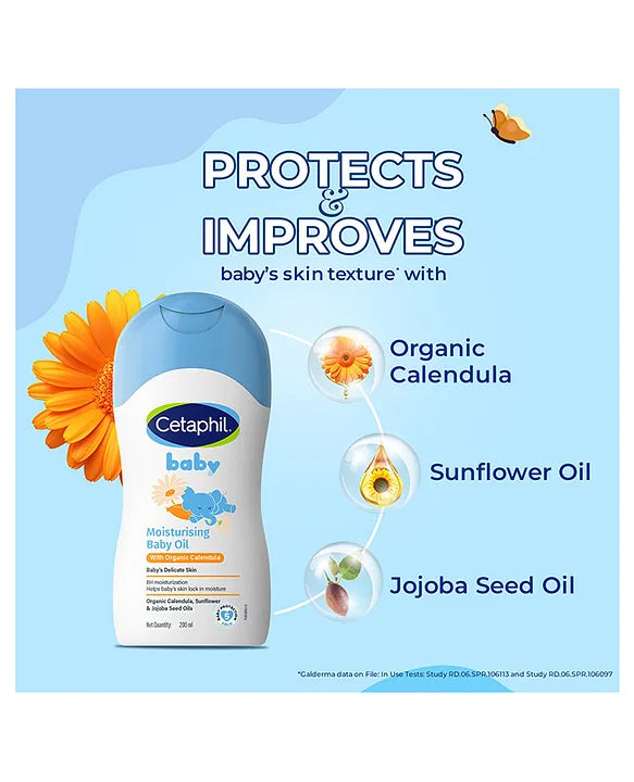 Cetaphil Baby Moisturising Baby Oil 200ml