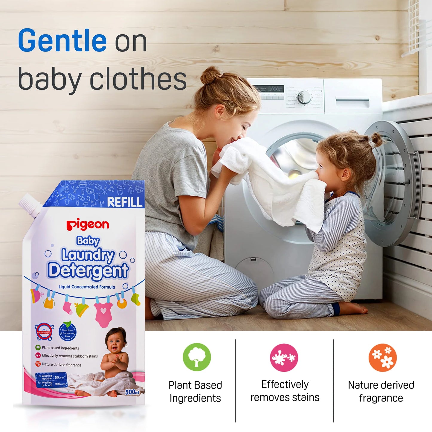 Pigeon Baby Laundry Detergent 500ml Refill