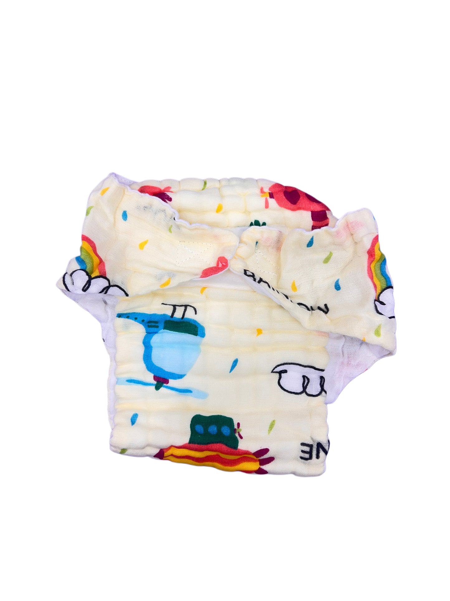 Muslin Velcro Nappy (5Pc Set)