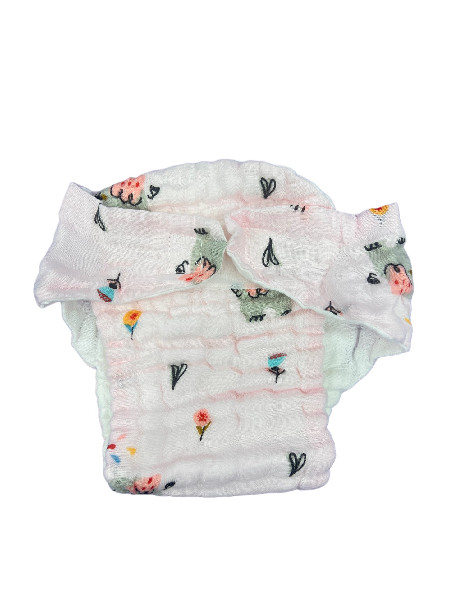 Muslin Velcro Nappy (5Pc Set)