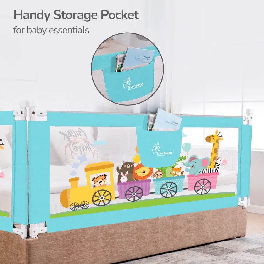 Safari Bed Rail for Baby Easy Install, Anti-Fall Safeguard for Toddler Safety