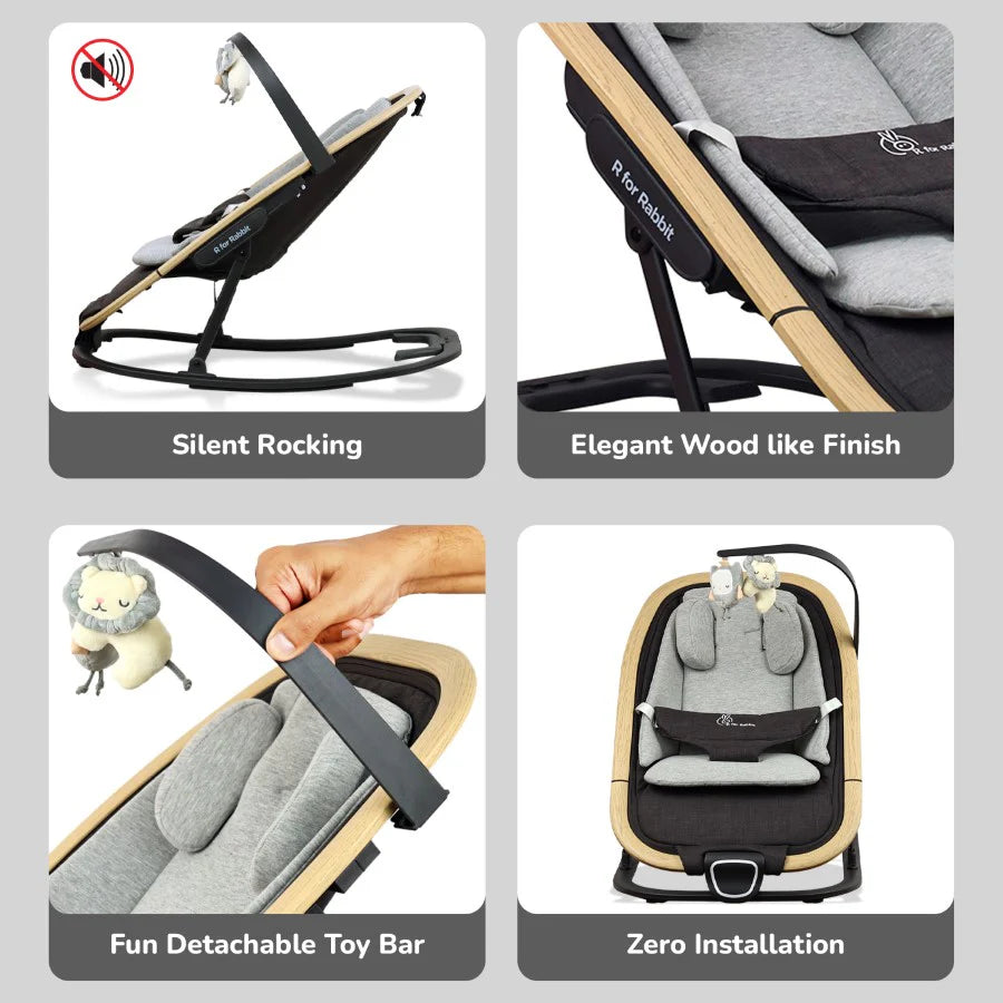 Rock N Nap Bliss – Lightweight Baby Sleeper & Rocker Soft, Safe & Travel-Friendly