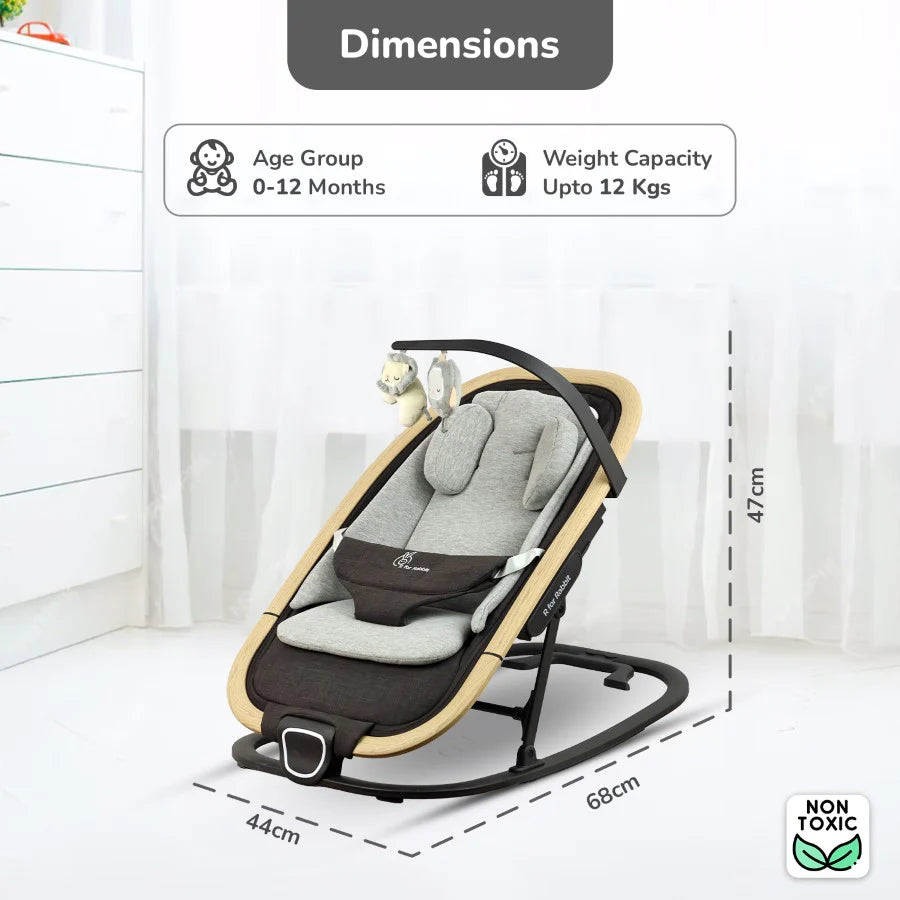 Rock N Nap Bliss – Lightweight Baby Sleeper & Rocker Soft, Safe & Travel-Friendly