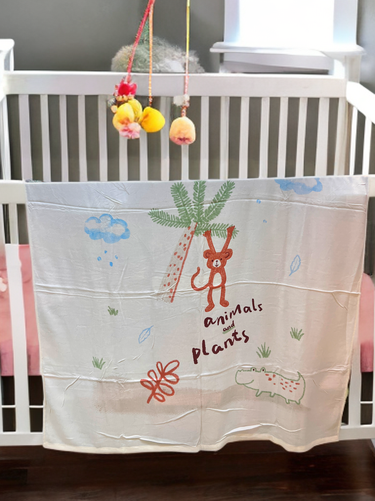 Bamboo Muslin Wrapper/ Swaddle ( Buy 1 Get 1 Free)