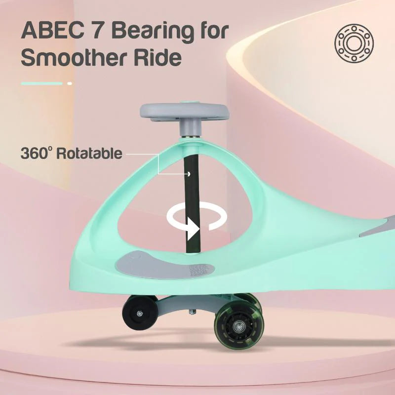 Iya Iya Ace Swing Car - Non-Sliped Paddel, PU LED Wheels