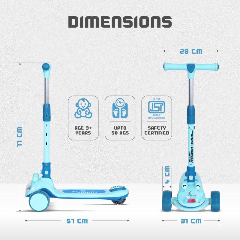 Road Runner Hopper Scooter For Kids With PU LED Wheels