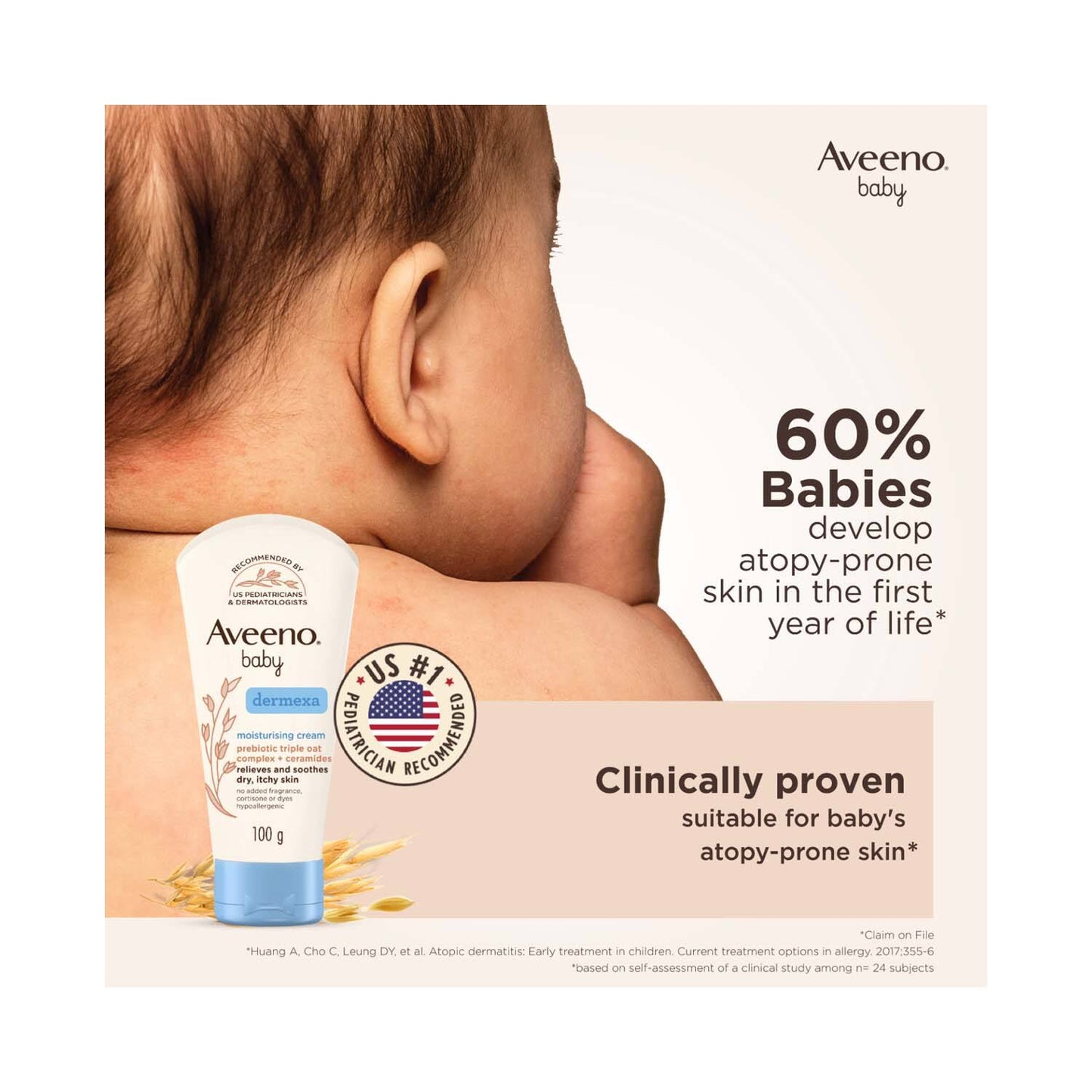 Aveeno Baby Dermexa Cream - 100 g