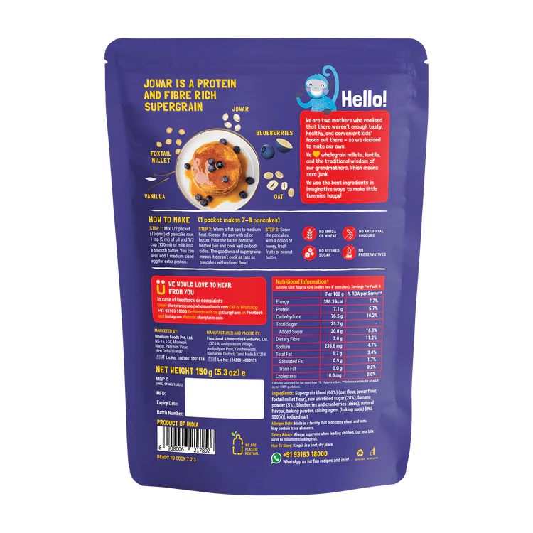 Blueberry Millet Pancake