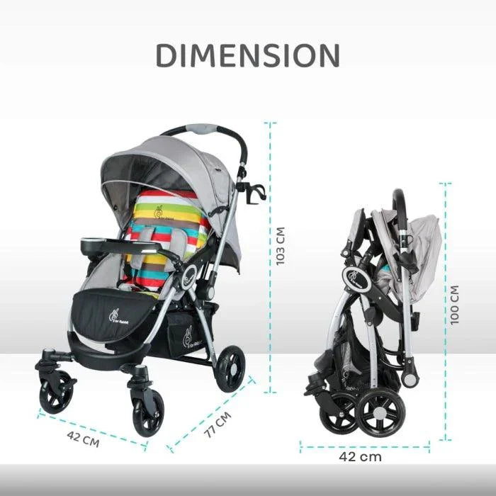 Chocolate Ride Stroller/Pram For Kids