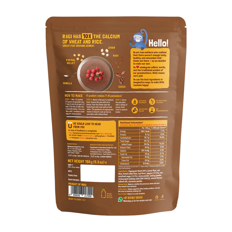 Chocolate Millet Pancake