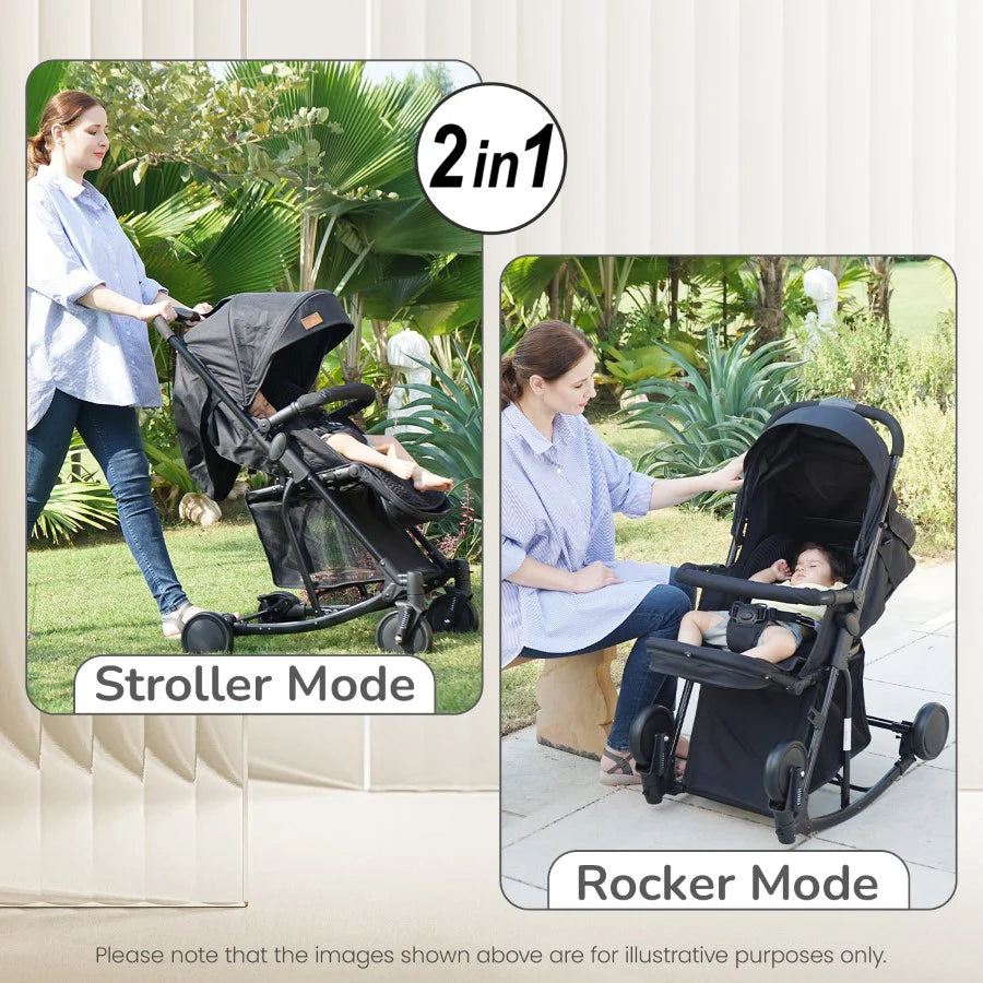 Rock N Roll - 2 In 1 Baby Stroller/Pram Cum Rocker