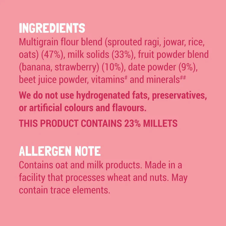 Strawberry Ragi & Rice Cereal