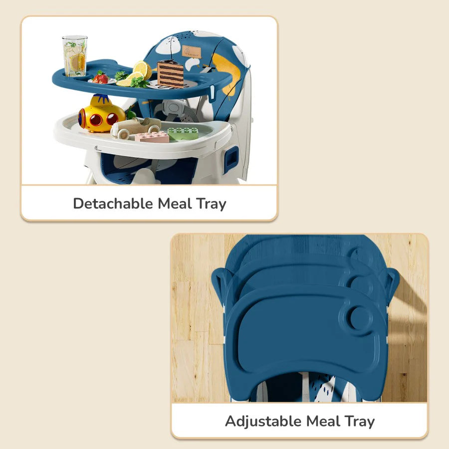 Sugar Doodle Plus High Chair For Kids 3-in-1 Convertible Design