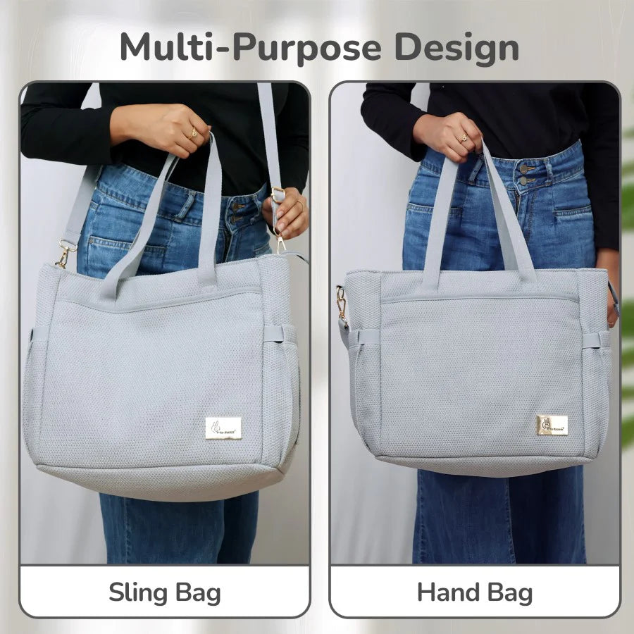 Caramello Tote Multi Purpose Diaper Bag With Spacious Storage