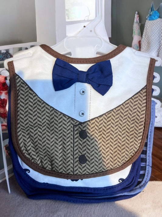 5pce In A Pack Baby Pure Cotten Baby Unisex Feeding Bibs