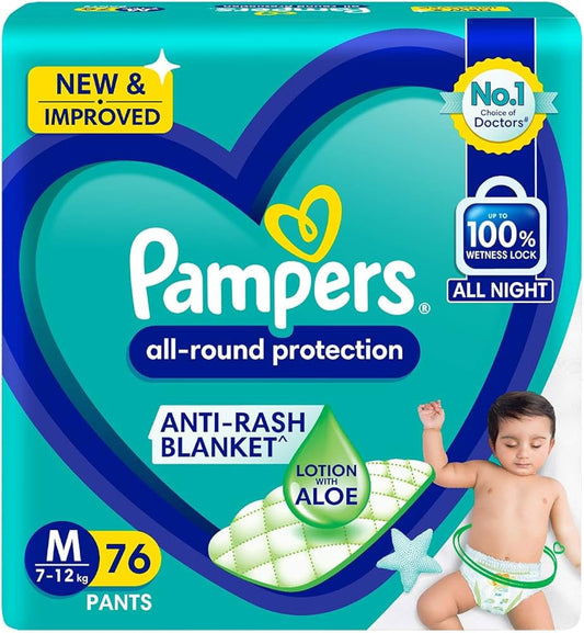 Pampers  Medium Pant Style (76 Piece)