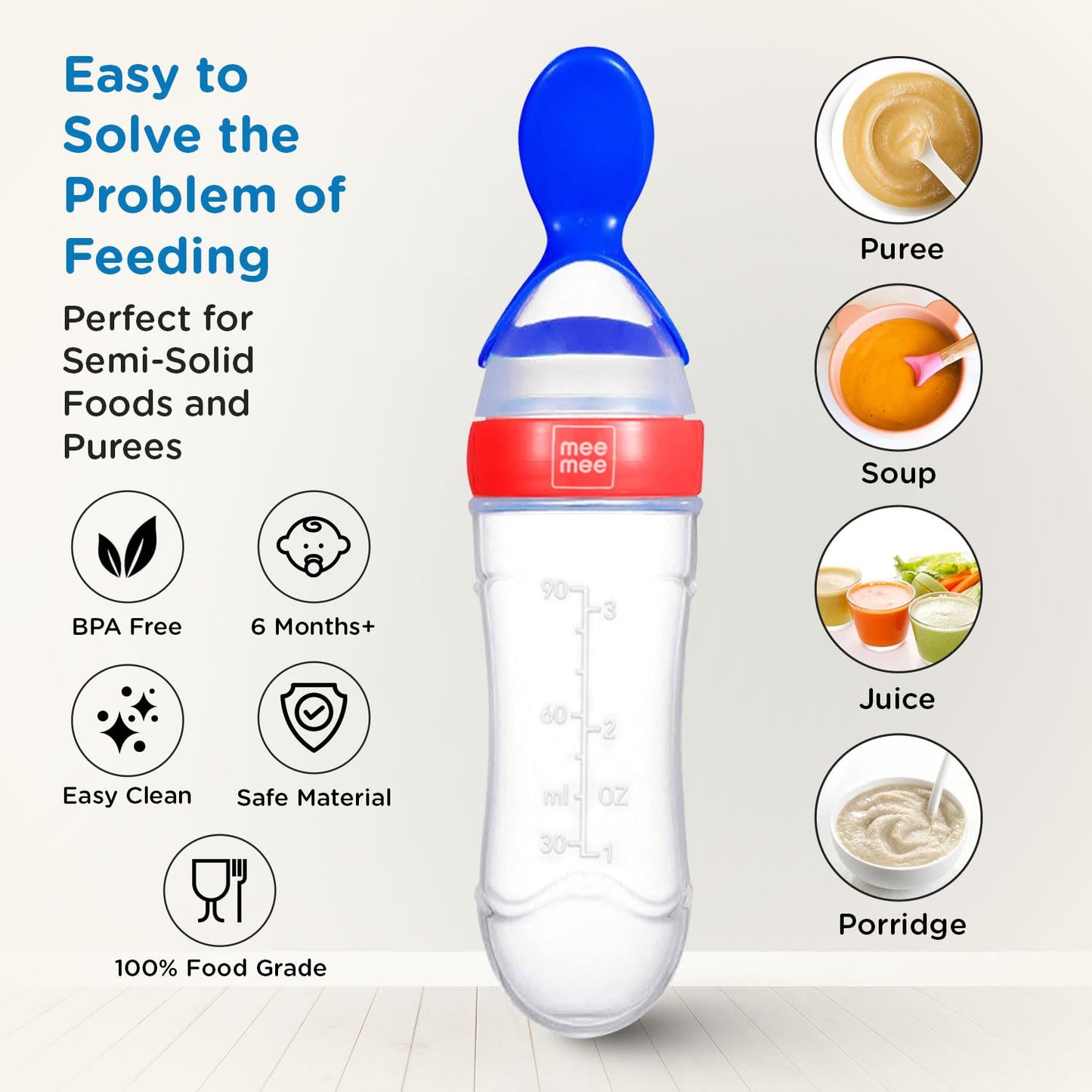 Mee Mee Squeezy Silicon Food Feeder 90ml