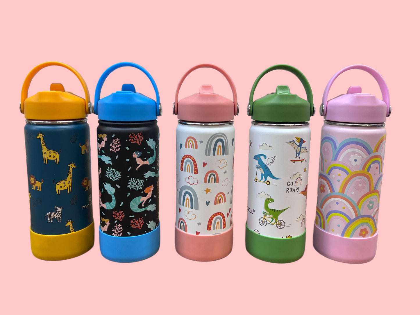 TOM & BELL Insulated Water Bottle for Kids 500ml