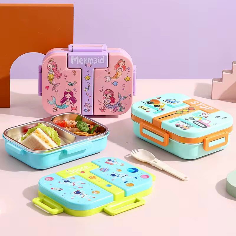 2 Grid Spill Free Mini LunchBox(600ML)
