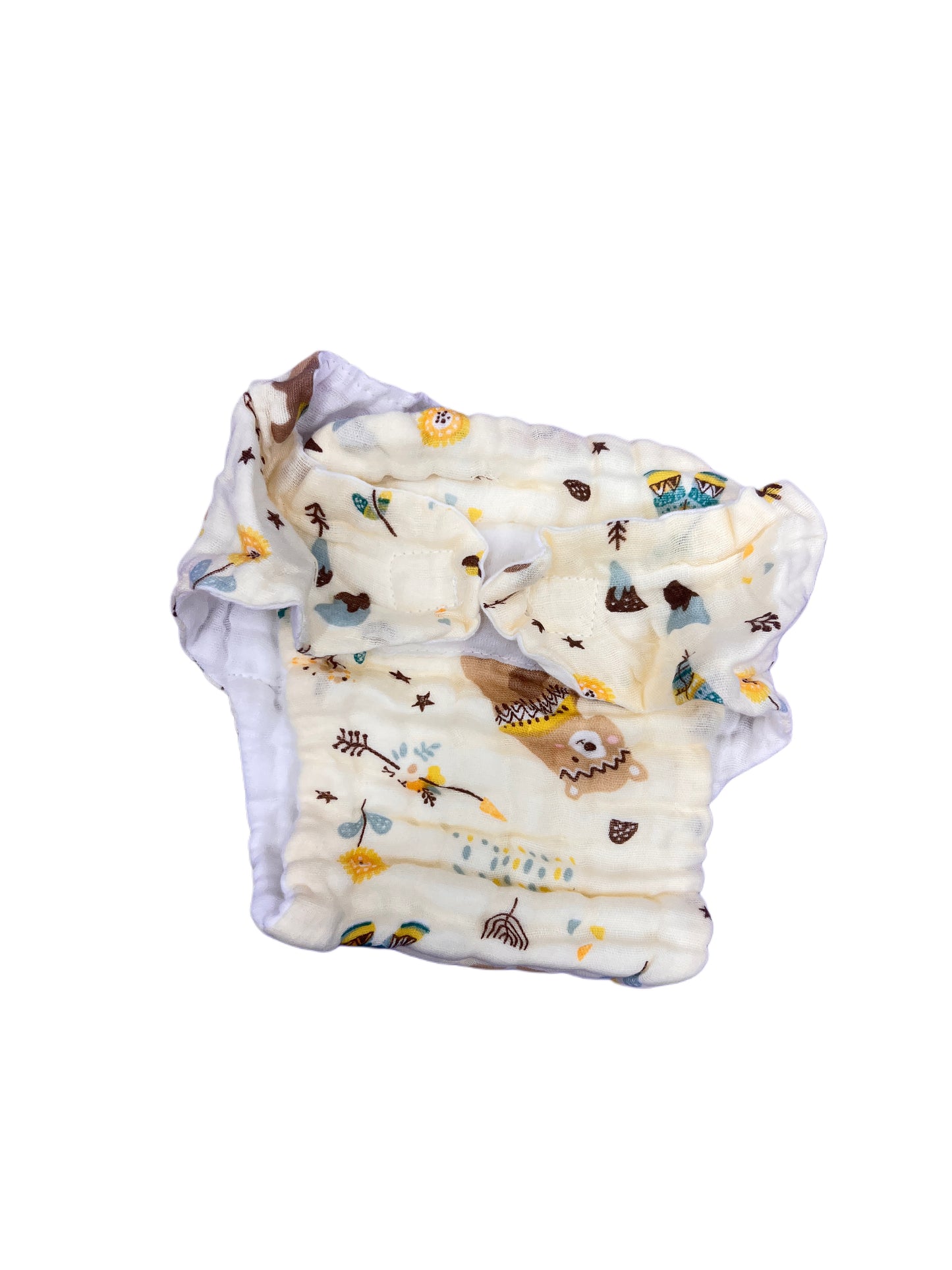 Muslin Velcro Nappy (5Pc Set)