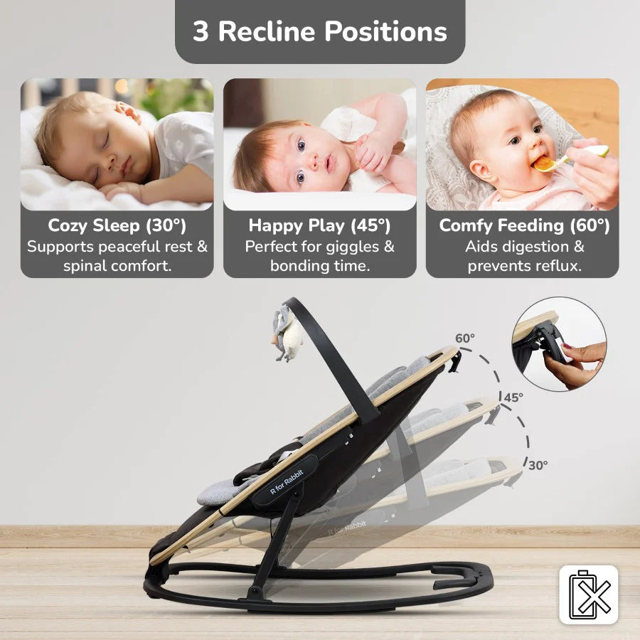 Rock N Nap Bliss – Lightweight Baby Sleeper & Rocker Soft, Safe & Travel-Friendly