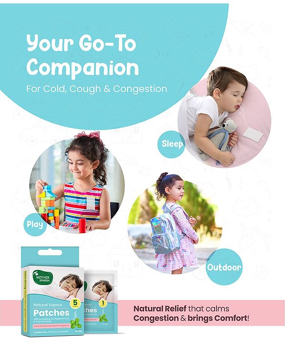 Mother Sparsh Baby Mother Sparsh All Natural Vapour Patches - 5 Patches