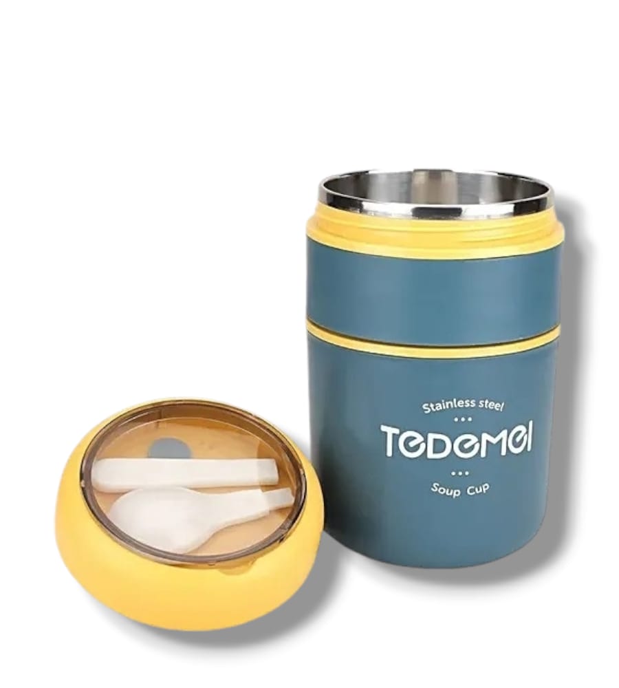 Stainless Steel/ Lunch Box ,With Spoon 710ml