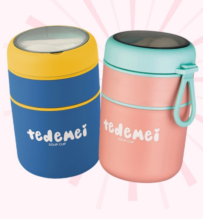 Stainless Steel/ Lunch Box ,With Spoon 710ml