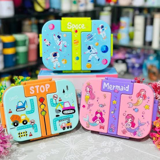 2 Grid Spill Free Mini LunchBox(600ML)