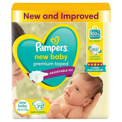 Pampers New Born (72 Pieces)