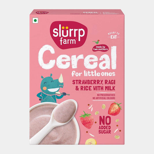 Strawberry Ragi & Rice Cereal