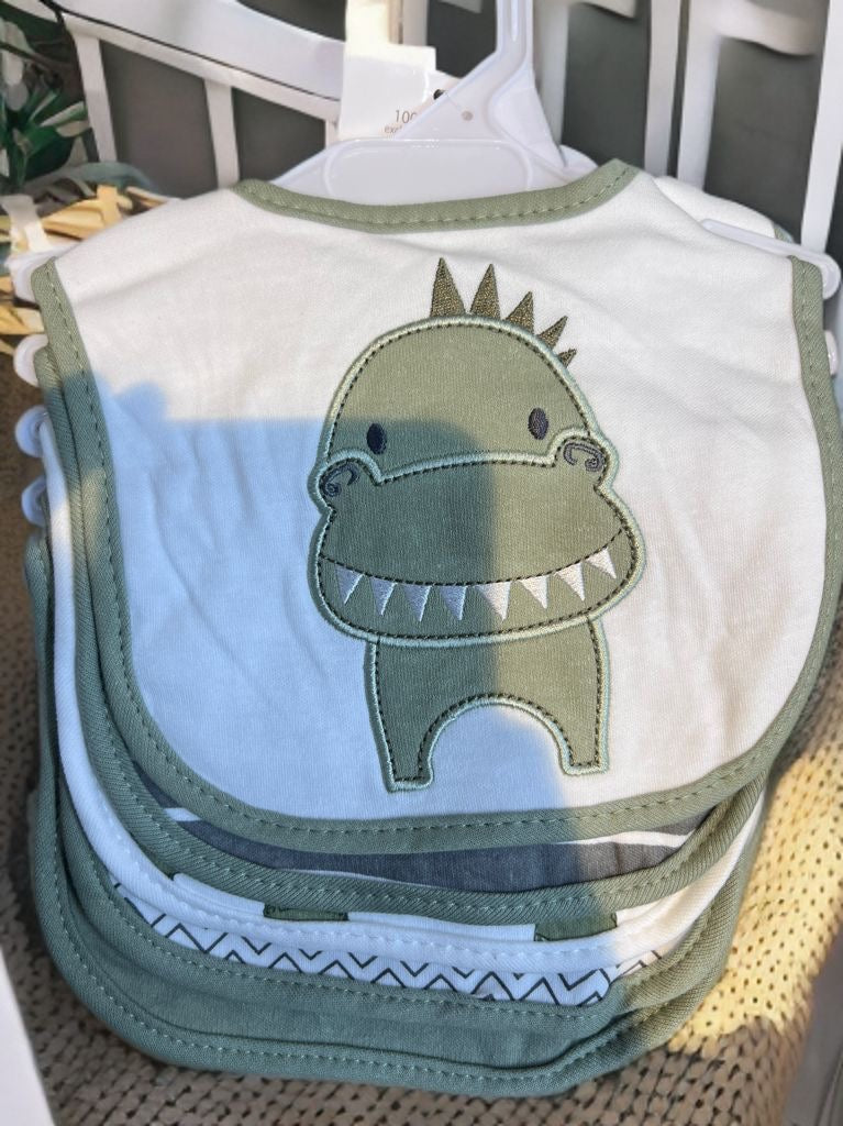 5pce In A Pack Baby Pure Cotten Baby Unisex Feeding Bibs