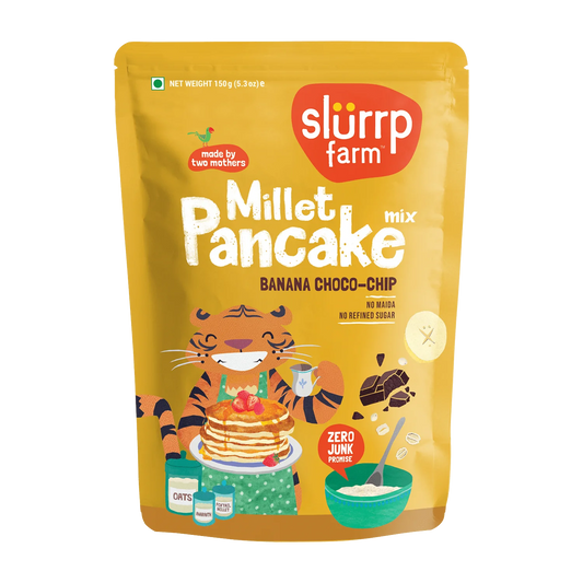 Banana Choco-chip Millet Pancake