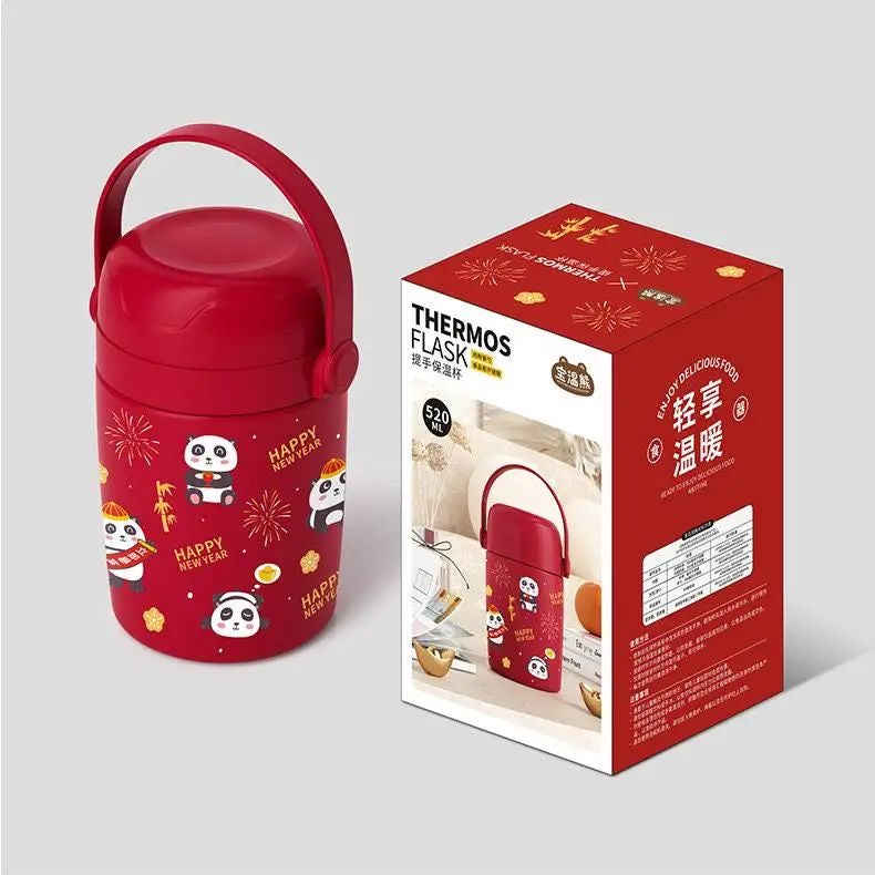 Stainless Steel Food Flask with Spoon