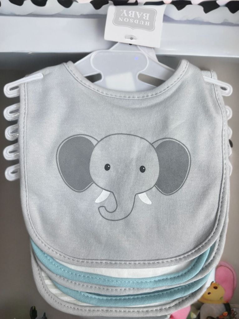 5pce In A Pack Baby Pure Cotten Baby Unisex Feeding Bibs