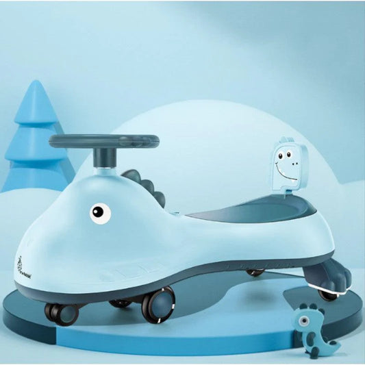 Iya Iya Dino Swing Car - Inbuilt Music With Light, PU LED Wheels